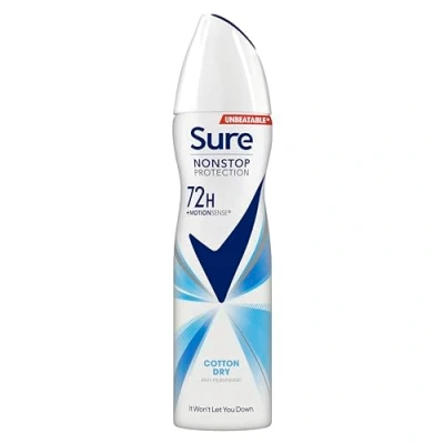 Image of Sure Cotton Dry Nonstop Protection Anti perspirant Deodorant Aerosol 150 ml
