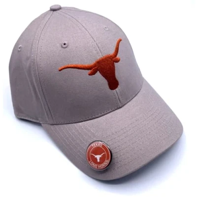 Image of Texas University Hat Classic MVP Embroidered Logo Adjustable Cap, Gray, Large