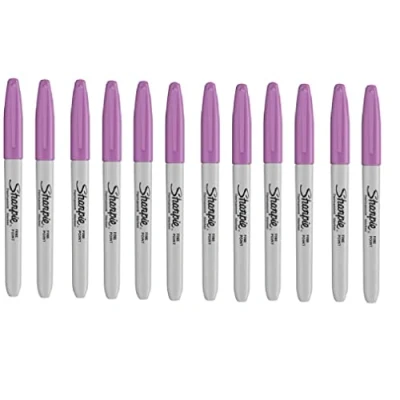 Image of Sharpie Fine Point Permanent Marker Boysenberry 12 Pack