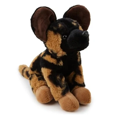 Image of Zappi Co African Painted Dog Plush Toy (35cm) Colorful, Soft Wildlife, Eco Friendly, Ideal for Kids&#039; Adventure Games, 100% Recycled