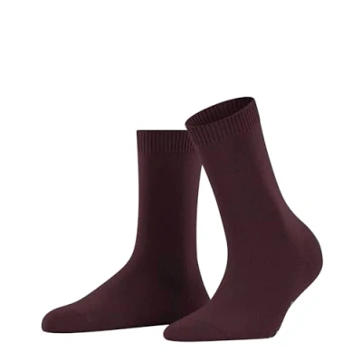 Image of FALKE Women&#039;s Cosy Wool W SO Viscose Cashmere Plain 1 Pair Socks, Red (Barolo 8596) new eco friendly, 2.5 5