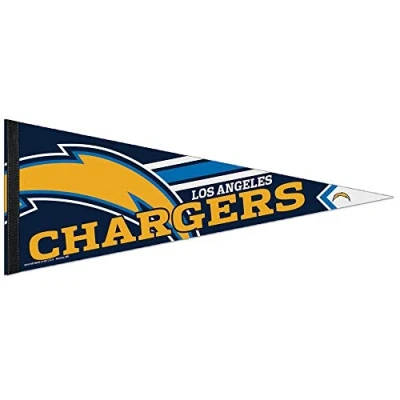 Image of WinCraft San Diego Chargers Big Logo Premium Football NFL Pennant