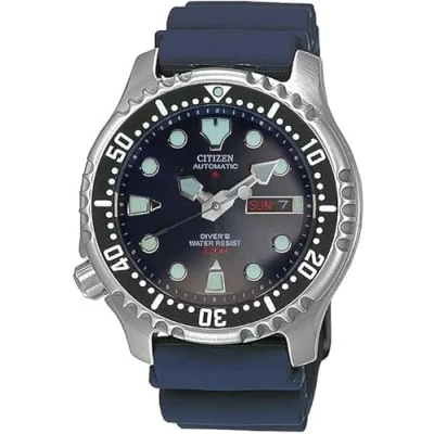 Image of Citizen Men&#039;s Automatic Analog Watch with Plastic Strap NY0040 17LE