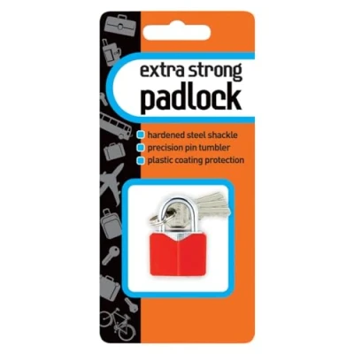 Image of extra strong padlock small (black blue or red)