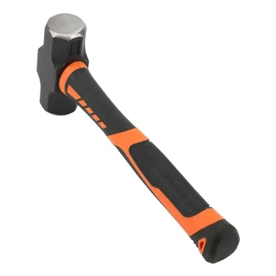 Image of MUKCHAP 2lb Club Hammer, Lump Hammer with Fibreglass Handle, Small Sledge for Gardening, Camping