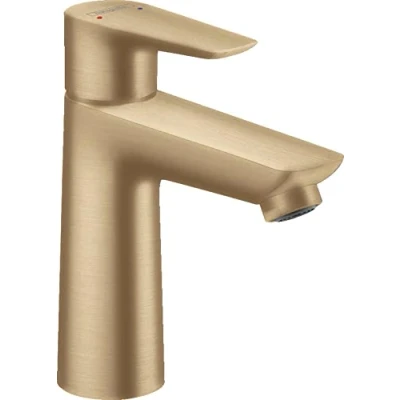 Image of hansgrohe 71712140 Talis E 110 Single Lever Washbasin Mixer Tap Without Drain Fitting Brushed Bronze, spout Height mm