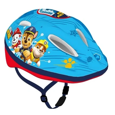 Image of Paw Patrol Boys Children&#039;s Bicycle Helmet 52 56 cm Chase Rubble Marshall Light Blue