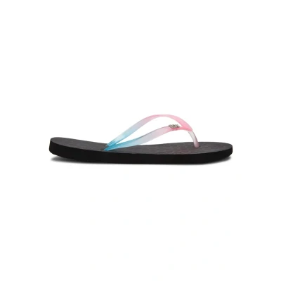 Image of Roxy VIVA Gradient Tbar sandals, Women&#039;s, Size: 5, Blue/pink Synthetics