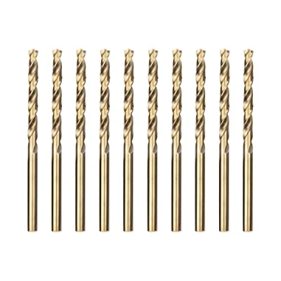 Image of Meccion HSS Cobalt Jobber Drill Bit 10pcs 4.0mm Twist for Drilling Stainless Steel and Metal