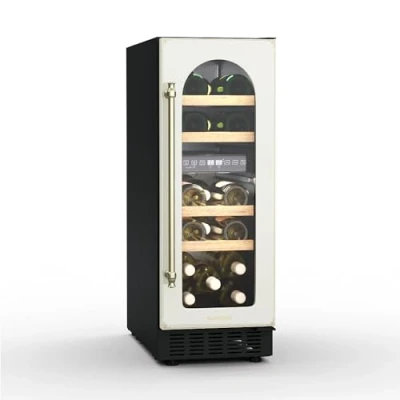 Image of Klarstein Vinovilla Victoria 17 Wine Fridge Dual Zone, Bottle Capacity, 5 22C, LED Control, Touch UV Protection, Quiet Operation, Built in/Free Standing Cooler