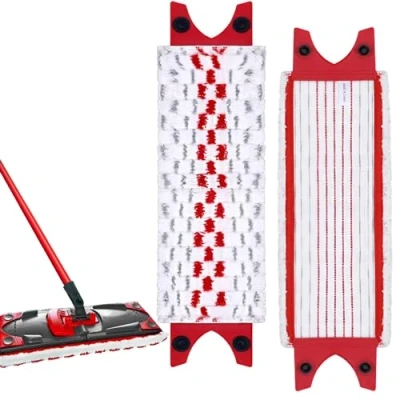 Image of 2 Pack Mop Refill Compatible with Vileda 1 Spray Mop, for Head Replacement, Microfibre Floor Mops