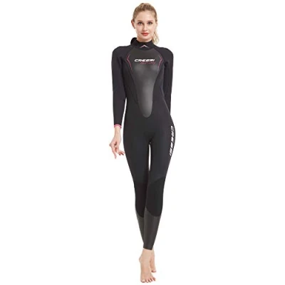 Image of Cressi Altum Wetsuit Lady 3 mm One Piece or Shorty for Women, Black/Pink, X Large/5 ,XLV435955