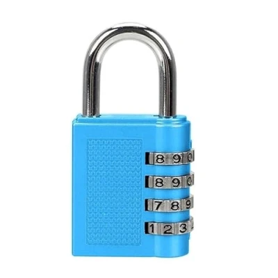 Image of ARA CHOICE Combination Number Locks 4 Digit Padlock Locker Lock Home Office Travel Luggage Padlocks with Code Outdoor Heavy Duty Weatherproof for School Gym Cabinet Garage Gate Shed (Blue)
