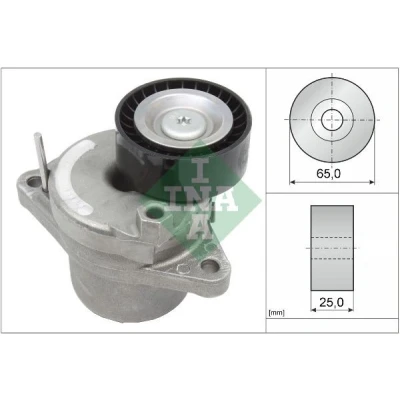 Image of SU001A4843 Tensioner Lever, v ribbed belt INA 534 0658 10 65mm 25mm CITROËN: C4 Grand Picasso 2, PEUGEOT: 3008 I
