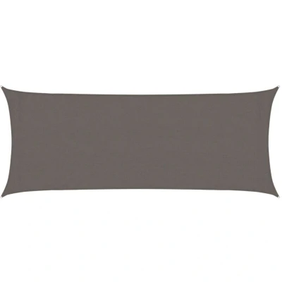 Image of vidaXL Sunshade Sail 160 g/m² Anthracite 2x4.5 m HDPE