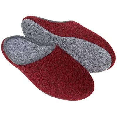 Image of Pantoffelmann Felt Slippers Red 40 EU / 6.5 UK