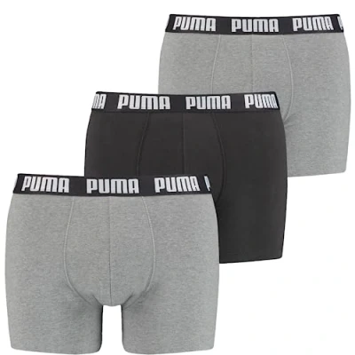 Image of Puma MEN Everyday 3 PACK Pants, Men&#039;s, Size: Medium, Black/grey combo