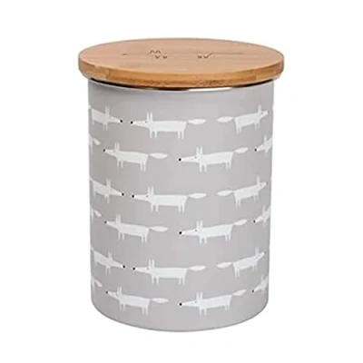 Image of Scion Living Mr Fox Biscuit Storage Jar Grey
