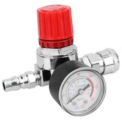 Image of VIFER 1/4 inch Pressure Regulator Valve, Air Compressor Switch Control Valve Gauge with Male Female Connector for and Tools