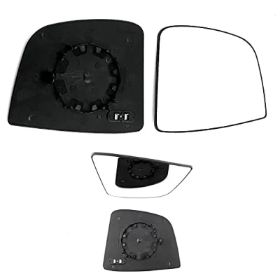 Image of Fits FIAT Doblo From 2009 to 2020 Heated Clip on Wing Mirror With Base RIGHT HAND (UK Driver Side)