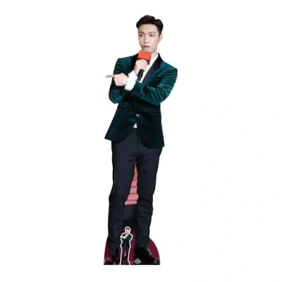 Image of Star Cutouts Ltd CS777 Lifesize Cardboard Yixing aka Lay Zhang (EXO) with Free Mini Table top Cutout 181cm Tall, Multicolour, Regular