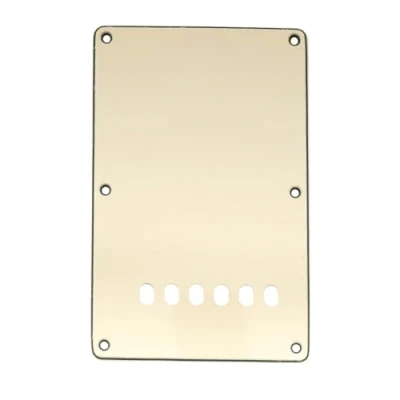 Image of Musiclily 6 Hole ST Back Plate Tremolo Cavity Cover for China Squier Electric Guitar, 3Ply Cream
