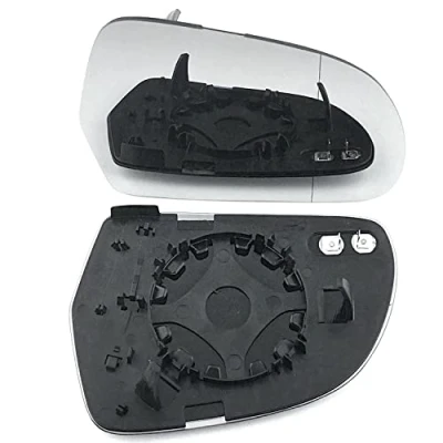 Image of Clip on Heated Base Wide angle Wing Mirror Glass fits Audi Q3 2011 to 2018 Right Driver Side