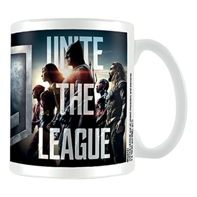 Image of Pyramid International Justice Movie (Unite The League) Official Boxed Ceramic Coffee/Tea Mug, Paper, Multi Colour, 11 x 1.3 cm