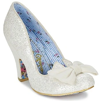 Image of Irregular Choice NICK OF TIME women&#039;s Court Shoes in White