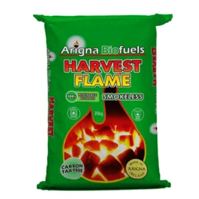 Image of 30L Harvest Flame Smokeless Biomass Fuel High Heat Output &amp; Low Ash Suitable For Multi Appliances Open Fires Stoves Chimeneas Fire Pits 100% Renewable Product