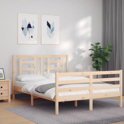 Image of vidaXL Bed Frame without Mattress 120x200 cm Solid Wood Pine