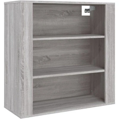 Image of vidaXL Wall Cabinet Grey Sonoma 80x33x80 cm Engineered Wood
