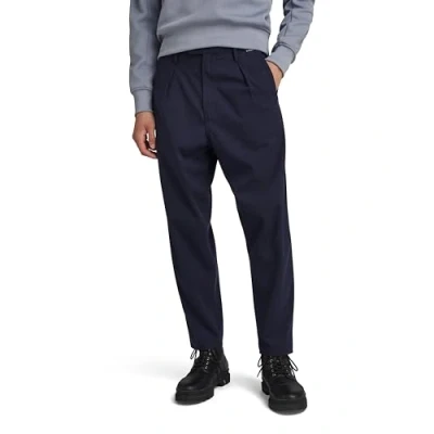 Image of G STAR RAW Men&#039;s Unisex Pleated Chino Relaxed, Blue (salute D20147 D401 C742), 32W / 34L