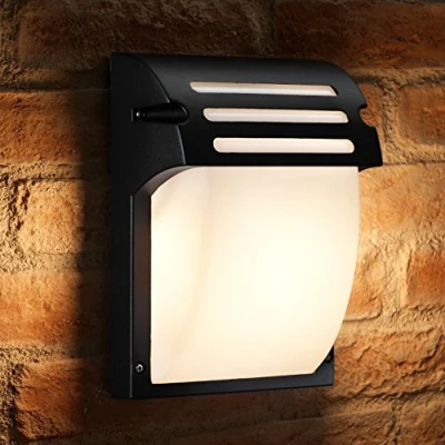 Image of Auraglow Energy Saving 5w LED Industrial Outdoor Garden Wall Light Warm White