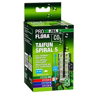 Image of JBL PROFLORA CO2 TAIFUN SPIRAL 5, reactor, for freshwater aquariums , including hose,transparent / black,200 l