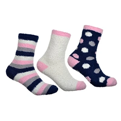 Image of WB Socks Ladies Soft, Warm &amp; Cosy Fluffy 3 pairs per pack