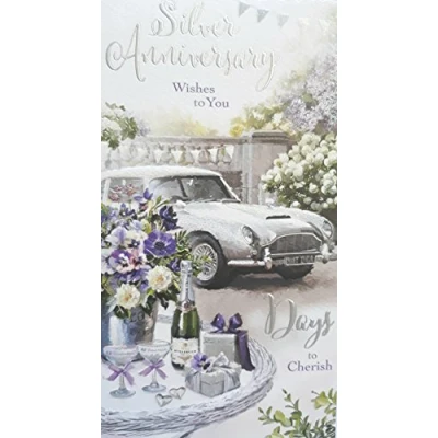 Image of Silver Anniversary Greeting Card
