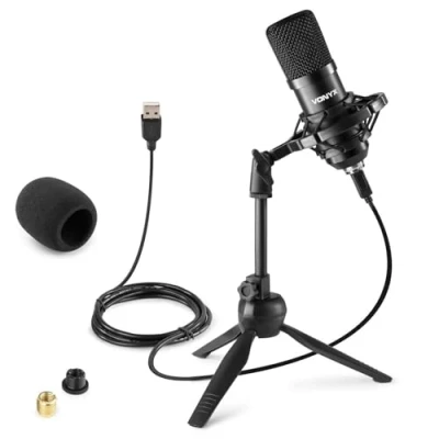 Image of VONYX CM300 USB Condenser Microphone Studio Grade For Podcasting, Recording &amp; Streaming Professional Podcast Mic Voiceovers, Vocal Performances, Gaming Content Creation