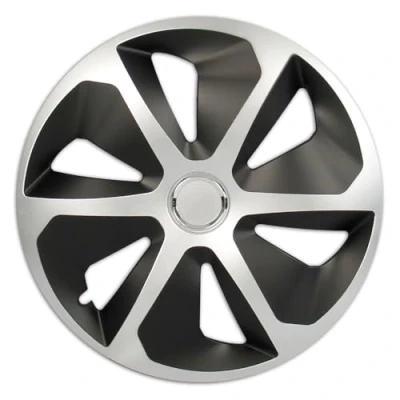 Image of Wheel trim set Rocco, of 4, 35.56 cm (14 inches), silver black