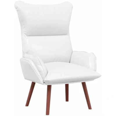Image of vidaXL Relaxing Chair White Faux Leather