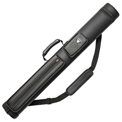 Image of Adhafera Pool Cue Case, 2 X Hard Snooker Made of Faux Leather Accessories