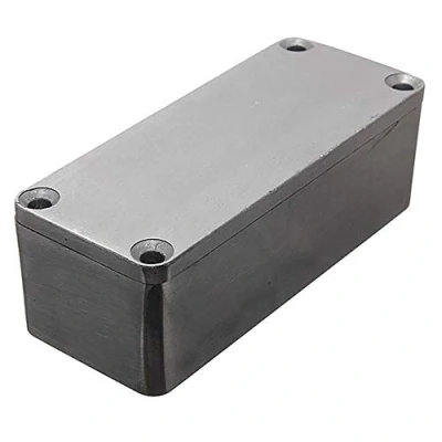 Image of ExcInter 1590XX (145x121x39mm) Silver Aluminium Enclosure Electronic Diecast Stomp Project Box Waterproof for External Power/Outdoor
