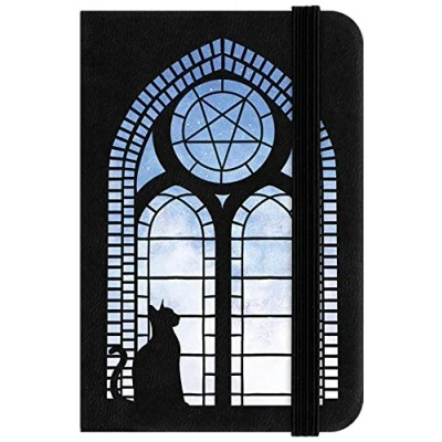 Image of Cat Fenestra Mini Notebook Black 6.5 x 10cm