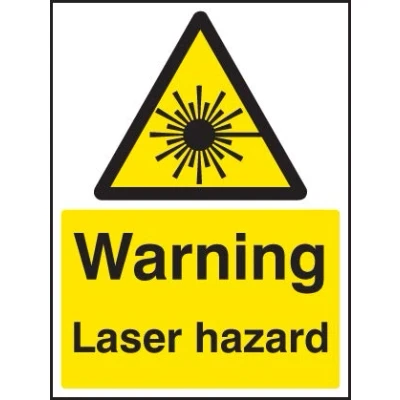 Image of Warning Signs laser hazard Self Adhesive Vinyl
