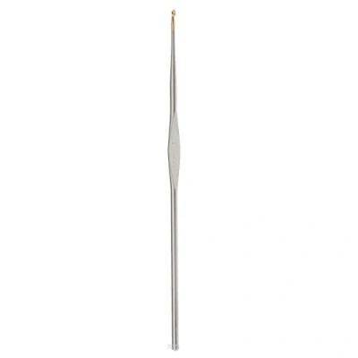 Image of Addi Fine Steel Crochet Hook with Handle, Metal, Silver, 1.5mm