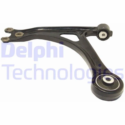 Image of 8N0407151A, 8N0407151D Suspension Arm DELPHI TC1869 without ball joint Trailing Cast Steel VOLKSWAGEN: Golf 4