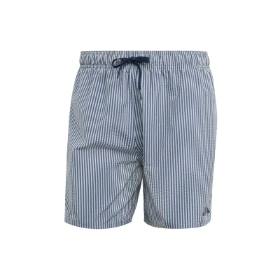 Image of adidas Men&#039;s Seersucker Stripy Swim Shorts 5 INCH XS