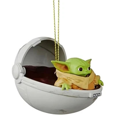 Image of Star Wars 3D Christmas Decorations Ornaments Baubles (The Child Baby Yoda Grogu)