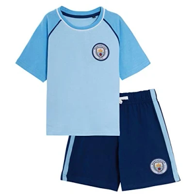 Image of MANCHESTER CITY Kids Short Pyjamas 11 12 Years Blue