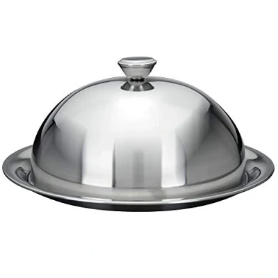 Image of Koopmann International Food Bell with Plate Diameter 24 cm Cheese Dome Serving Cover
